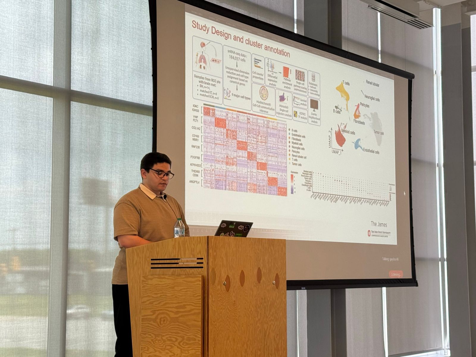 Mostafa presenting RCC brain metastases research